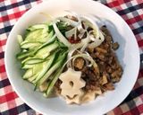 レンチンで♪ジャージャー麺をちくわぶで！作り方6写真