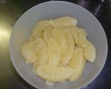 美味★グレープフルーツのライチ酒マリネ作り方1写真