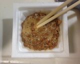 納豆たーっぷり！簡単フワフワ納豆オムレツ作り方2写真