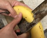 ▽(・o・)▽コアラのバナナ飾り切り作り方1写真