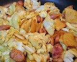 キャベツと大根とソーセージのカレー炒め作り方5写真
