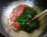 鮭フレークとほうれん草のクリームパスタ作り方7写真