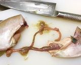 ウマヅラハギの刺身（肝醤油）作り方4写真