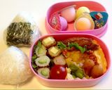 親子遠足弁当&ママへのお弁当180515作り方8写真