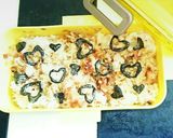 ♡♡♡ハートまみれ2段海苔弁♡♡♡作り方5写真