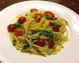 わらびのコラトゥーラ（魚醤）パスタ作り方7写真