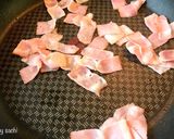 おかひじきとベーコンの玉子炒め作り方2写真