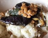 納豆と揚げナスのご飯作り方3写真