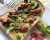 ウィンナー×オリーブのカレー風味トースト作り方6写真