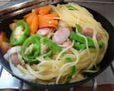 最高のケチャップでナポリタン作り方38写真