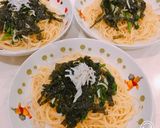 しらすとほうれん草の韓国風？パスタ作り方7写真