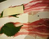 豚肉のシソチーズ包み巻き作り方1写真