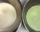 抹茶のしましまレアチーズケーキ作り方3写真