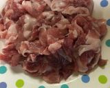 キャベツと豚肉の胡麻味噌炒め♪作り方1写真