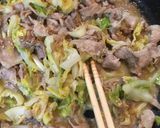 キャベツと豚肉の胡麻味噌炒め♪作り方6写真
