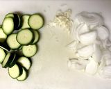 ヘルシオで簡単★豚肉とズッキーニの炒め作り方1写真