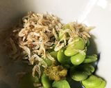 空豆と干し海老の柚子胡椒オイルパスタ作り方3写真