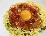 真っ赤なねばとろ冷ラーメン！作り方4写真