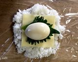 お弁当に！味玉しそチーズおにぎり作り方2写真