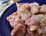 テーブルグリルで鶏肉レモンクリームチーズ作り方1写真