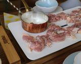 テーブルグリルで鶏肉レモンクリームチーズ作り方4写真