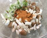 簡単！辛ラーメンと大豆のお肉で冷し担々麺作り方3写真