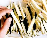 暑い日の冷たい一品♬簡単なすのそうめん風作り方2写真