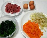 焼かなくても美味しい♪簡単ビビンバ丼作り方1写真