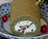 よもぎ香る大納言ロールケーキ作り方37写真