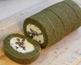 よもぎ香る大納言ロールケーキ作り方36写真