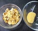サラダほうれん草のナッツ入りミモザサラダ作り方1写真