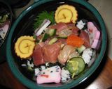 お祝い事に☆海鮮あられちらし作り方7写真