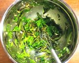 わらびのコラトゥーラ（魚醤）パスタ作り方3写真
