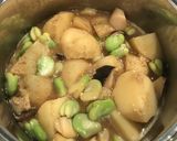 新じゃがとそら豆の味噌バター煮作り方6写真