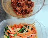手作りナムルと肉味噌で、簡単石焼ビビンバ作り方1写真