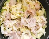 焼肉のタレで！すき煮風！肉キャベツ炒め☆作り方3写真