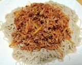 ビビン冷麺豚挽き肉もやし炒めをのせて作り方3写真