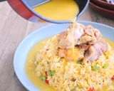 鶏もも肉の洋風バレンシアあんかけ炒飯作り方7写真