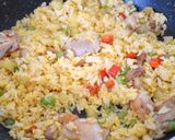 鶏もも肉の洋風バレンシアあんかけ炒飯作り方5写真