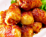 豚ばら肉巻き厚揚げと野菜★焼肉のたれ焼き作り方12写真