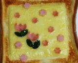 型抜きハムのチーズトースト作り方9写真