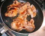新玉ねぎとピーマンの豚ロース焼き作り方6写真