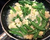 スナップえんどうとむきえびの炒め物作り方7写真
