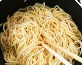 そぼろリメイク！ガリバタマヨ醤油パスタ！作り方8写真