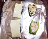 お弁当に☆ハムマヨコーンのピーマンカップ作り方2写真