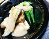 胡麻香る酢味噌で戴く焼き茄子とオクラ作り方8写真