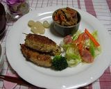 もやし入りメンチロール作り方4写真