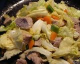 アスパラとキャベツと人参の肉野菜炒め作り方4写真
