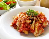 【炊飯器】トマト缶でリゾット風お肉も一緒作り方4写真