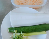 くらげとスライス野菜の中華風 和え物作り方1写真
